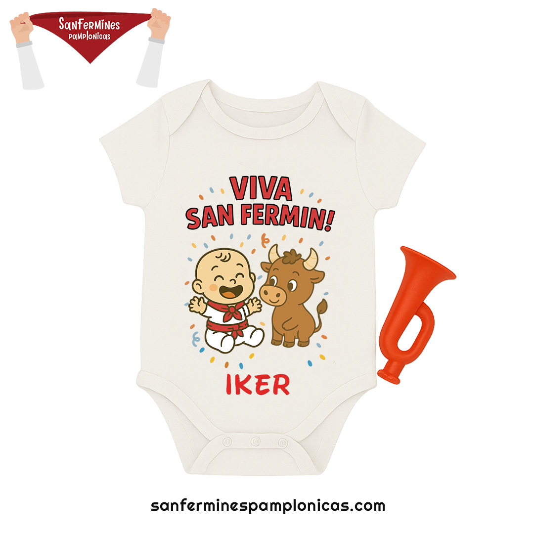Body mi primer San Fermín personalizado