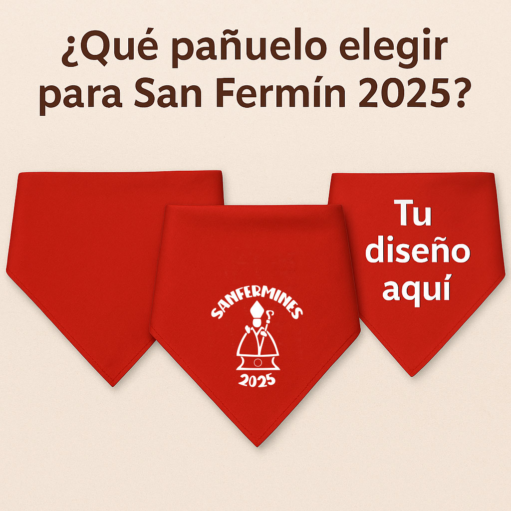 Lee más sobre el artículo ¿Qué pañuelo elegir para San Fermín 2025? Opciones tradicionales, con diseño y personalizados